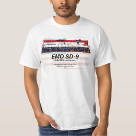 EMD SD-9 Locomotive USA 250th Anniversary Livery T-shirt