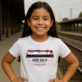 EMD SD-9 Locomotive USA 250th Anniversary Livery T-shirt
