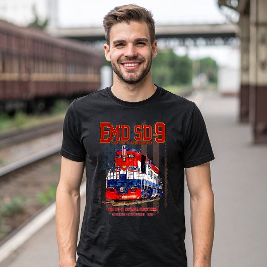 EMD SD-9 Locomotive USA 250th Anniversary Livery T-shirt