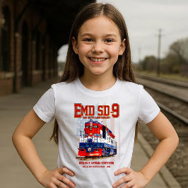 EMD SD-9 Locomotive USA 250th Anniversary Livery T-shirt