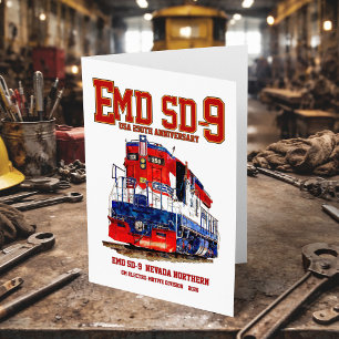 EMD SD-9 USA 250e verjaardag erfgoedlocomotief Bedankkaart