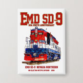 EMD SD-9 USA 250e verjaardag erfgoedlocomotief Button (Voorkant)