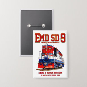 EMD SD-9 USA 250e verjaardag erfgoedlocomotief Button