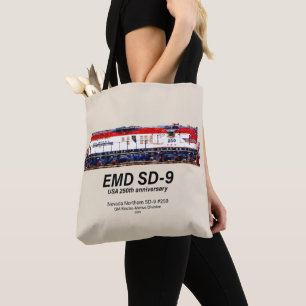 EMD SD-9 USA 250e verjaardag erfgoedlocomotief Tote Bag