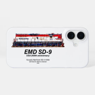 EMD SD-9 USA 250e verjaardag Heritage Locomotief iPhone 16 Hoesje