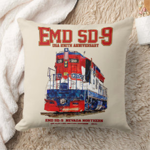 EMD SD-9 USA 250e verjaardag Heritage-locomotief Kussen