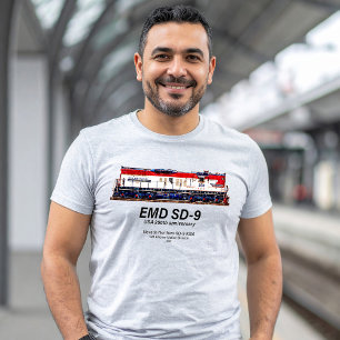 EMD SD-9 USA 250e verjaardag Heritage Locomotief T-shirt