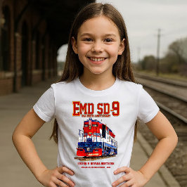 EMD SD-9 USA 250th Anniversary Heritage Locomotive T-shirt