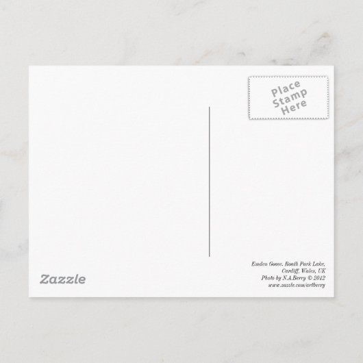 Emden Goose Briefkaart (Achterkant)