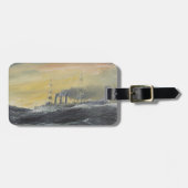 Emden heeft de golven in de Indische Oceaan van 19 Bagagelabel (Voorkant horizontaal)