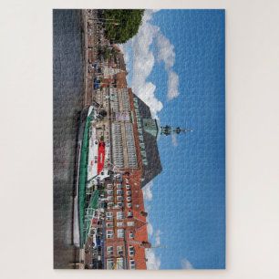 Emden Nedersaksen Duitsland Stadhuis aan de haven Legpuzzel