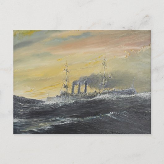 Emden rides the waves Indian Ocean 1914 2011 Briefkaart (Voorkant)