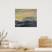 Emden rides the waves Indian Ocean 1914 2011 Poster (Keuken)