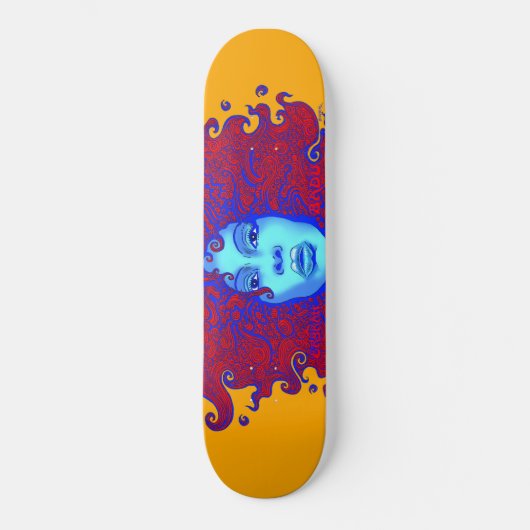 Emek "Badu Face" Persoonlijk Skateboard (Voorkant)