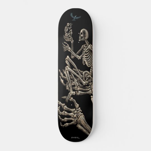 Emek "Skeletonbird" Persoonlijk Skateboard (Voorkant)