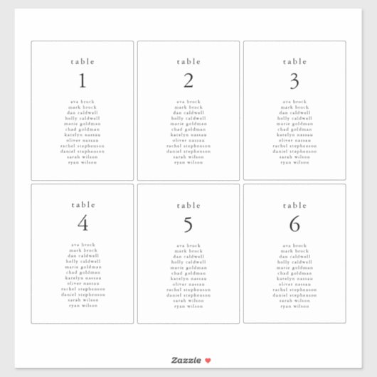 EMELIA 4 x 5,5" Zitplaatskaart Trouwwijn Labels (Vel)