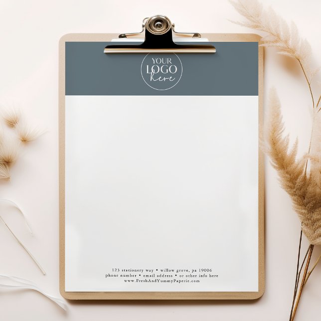 EMELIA Blue Professional Business Logo Company Briefhoofd (EMELIA Blue Professional Business Logo Company Letterhead)