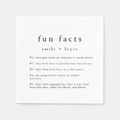 EMELIA Boho Minimalist Uniek Leuk Feit Trouwen Servet (Voorkant)