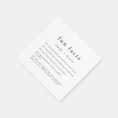 EMELIA Boho Minimalist Uniek Leuk Feit Trouwen Servet (Hoek)