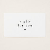 EMELIA Business Voucher Cadeaubon Sjabloon Visitekaartje (Voorkant)