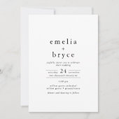 EMELIA Casual minimalistische unieke neutrale brui Kaart (Voorkant)