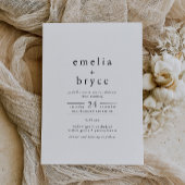 EMELIA Casual minimalistische unieke neutrale brui Kaart