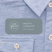 EMELIA Dusty Blue Company Logo Medewerker Magnetis Naamplaatje