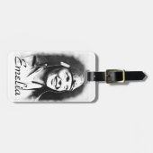 Emelia Earhart - Pilot Bagagelabel (Voorkant horizontaal)