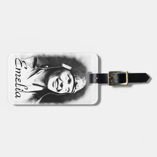 Emelia Earhart - Pilot Bagagelabel (Voorkant horizontaal)