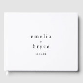 EMELIA eenvoudige moderne Boho Chic minimalistisch Gastenboek (Voorkant)