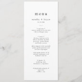EMELIA eenvoudige moderne Boho Clean minimalistisc Menu (Voorkant)