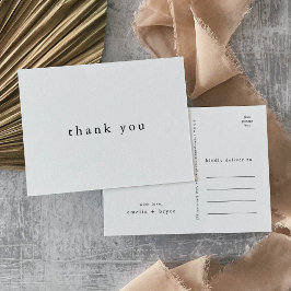 EMELIA Eenvoudige Moderne Boho Unieke bruiloft Dan Briefkaart