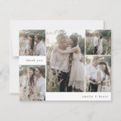 EMELIA Flat Eenvoudige Moderne Boho Multi Photo We Bedankkaart (Voorkant)