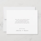 EMELIA Flat Forest Sage Green Multi Photo Wedding Bedankkaart (Achterkant)