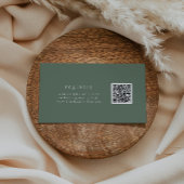 EMELIA Forest Sage Green QR Code Gift Registry Informatiekaartje