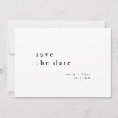 EMELIA Foto Moderne Boho Winter Minimalistische Hu Save The Date (Voorkant)