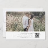 EMELIA Foto Moderne Boho Winter Minimalistische Hu Save The Date (Achterkant)
