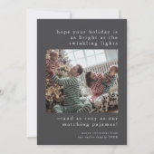 EMELIA Grey Schattigee Familiefoto Grappige Kerst Feestdagenkaart (Voorkant)