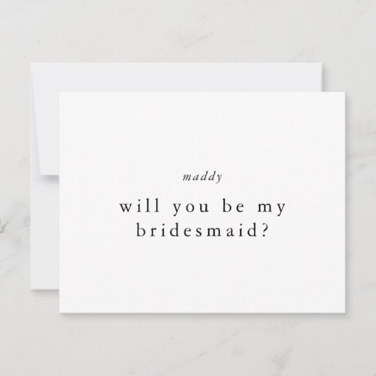 EMELIA, jij bent mijn bruidsmeisje voorstel Kaarte Kaart (Voorkant)