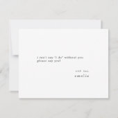 EMELIA, jij bent mijn bruidsmeisje voorstel Kaarte Kaart (Achterkant)