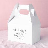 EMELIA Minimalist Boho Simple Oh Baby Baby shower Bedankdoosjes