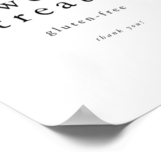 EMELIA Minimalist Unieke Eenvoudige Zoete Traktati Poster (Hoek)