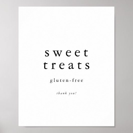 EMELIA Minimalist Unieke Eenvoudige Zoete Traktati Poster (Voorkant)