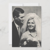 EMELIA Minimalistische Blauwe Winter Fotogelofte V Kaart (Achterkant)