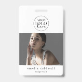 EMELIA Modern Beveiligingsnaam Badge Foto Personee (Voorzijde)