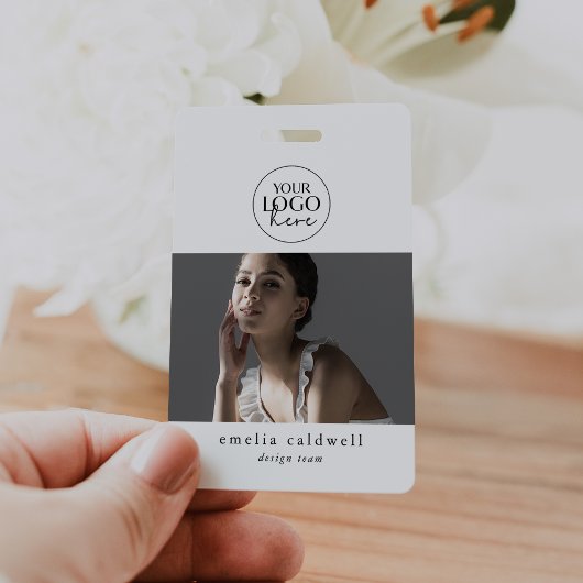 EMELIA Modern Beveiligingsnaam Badge Foto Personee