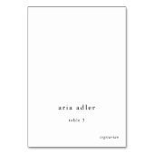 EMELIA Moderne Boho Minimalistische Wedding Place  Kaart (Voorkant)