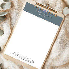 EMELIA Navy Personal Business Professional Company Briefhoofd