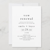 EMELIA Rustic Boho Eenvoudige Moderne Fotogelofte  Kaart (Voorkant)