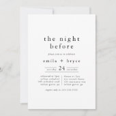 EMELIA Rustic de avond voor het repetitiediner Kaart (Voorkant)